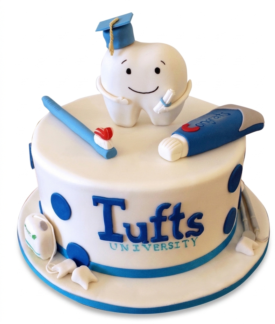 Dentist Graduation Cake with University Name