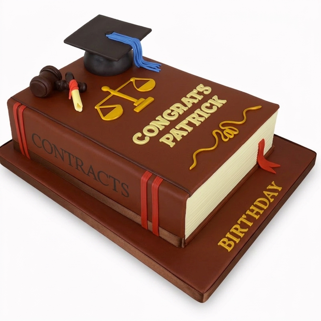 Law Theme Birthday Cake | Graduation Cake