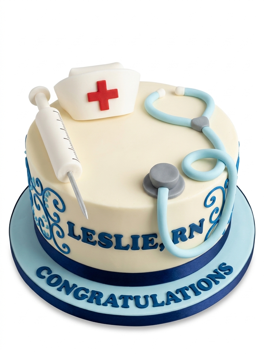 Nurse Theme Celebration Cake
