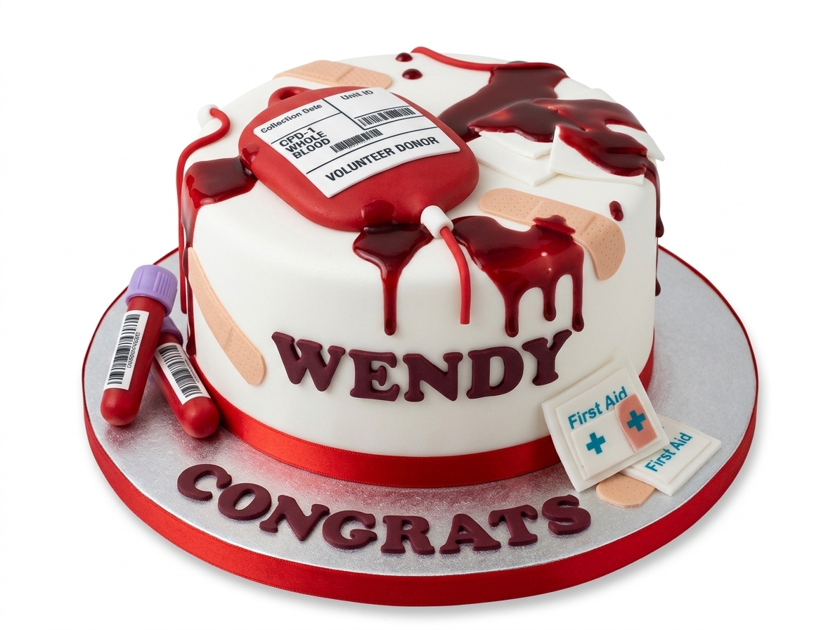 Medical Theme Celebration Cake