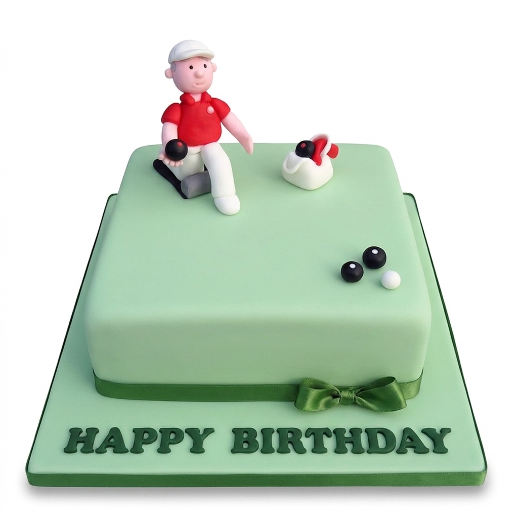 Lawn Bowls Birthday Cake