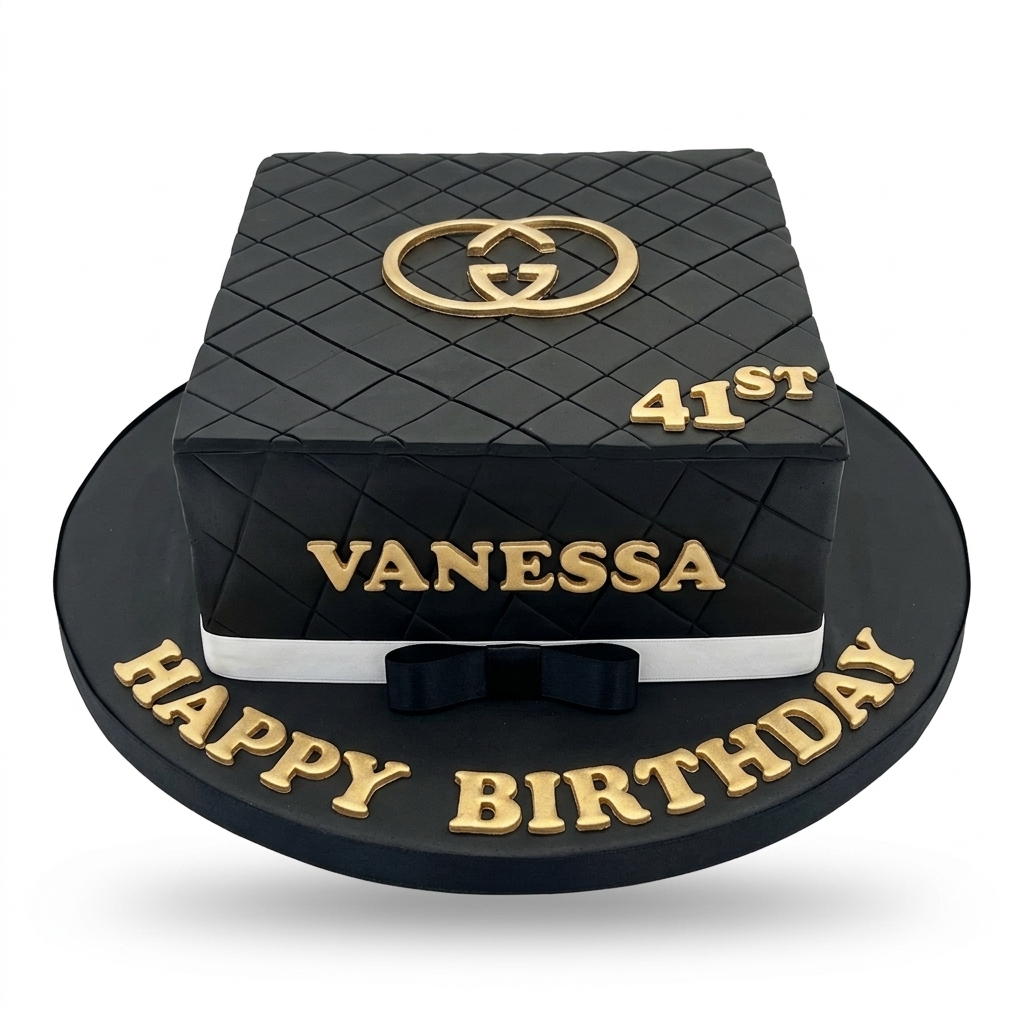 Gucci Style Designer Birthday Cake for Her