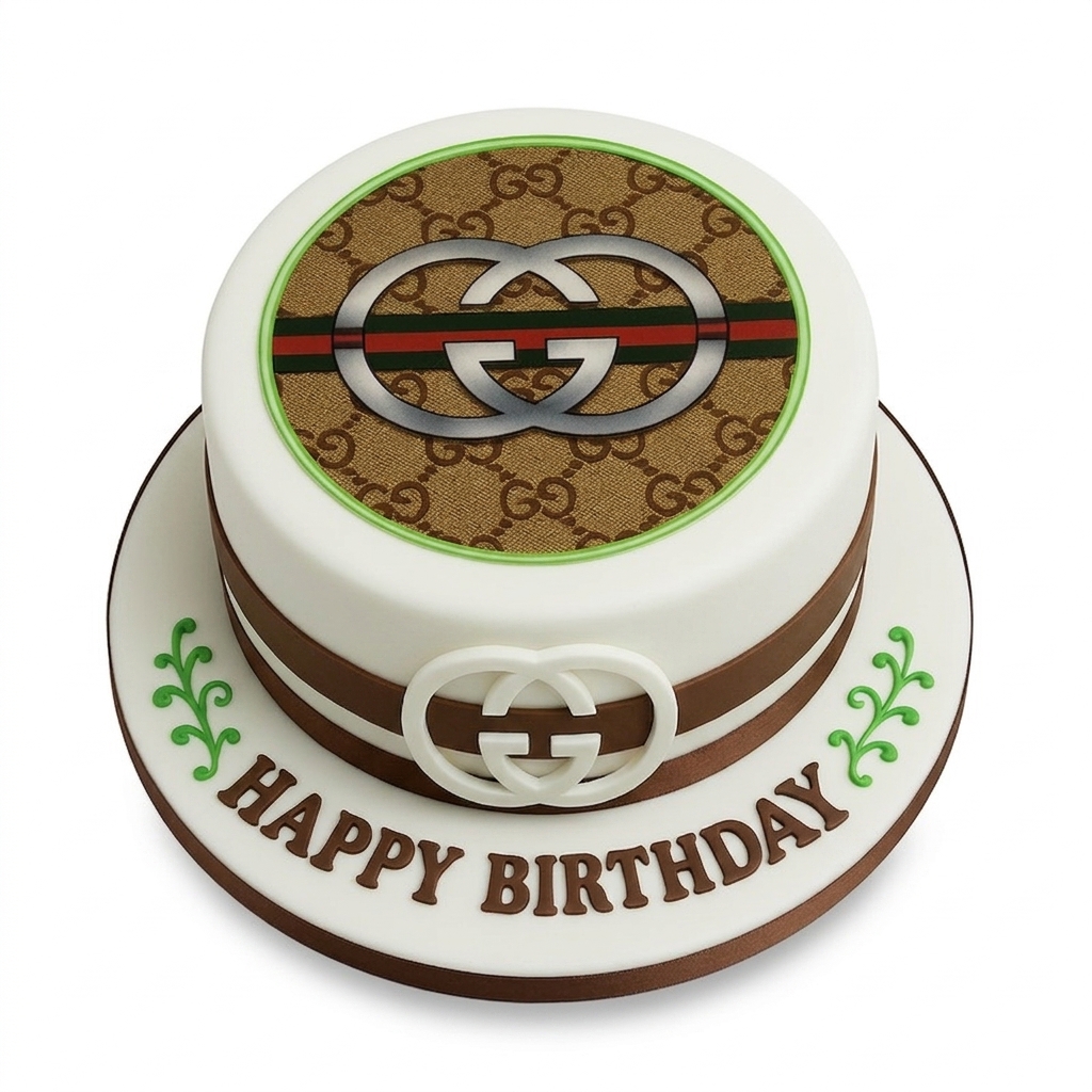 Gucci Designer Birthday Cake