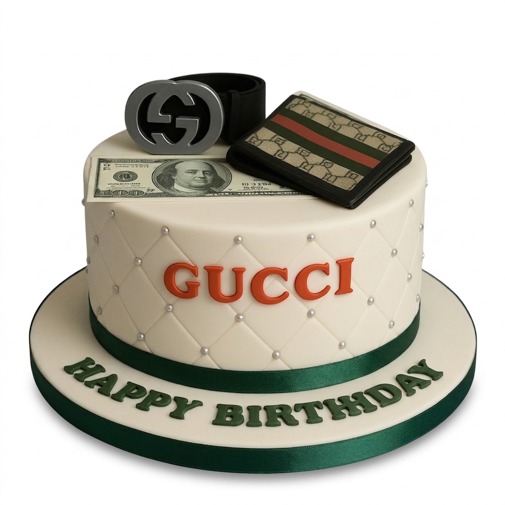 Gucci Designer Birthday Cake