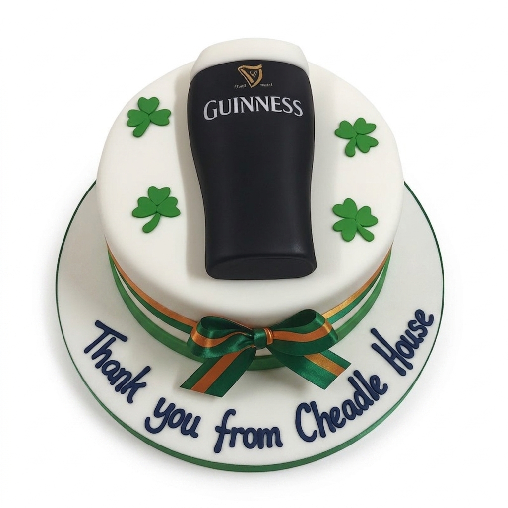 Guinness Beer Theme Birthday Cake