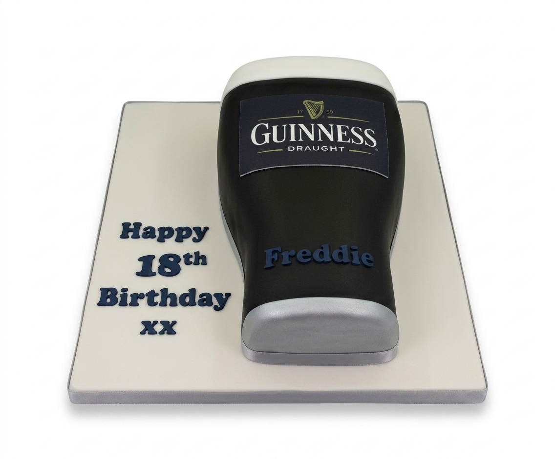 Guinness Pint Birthday Cake