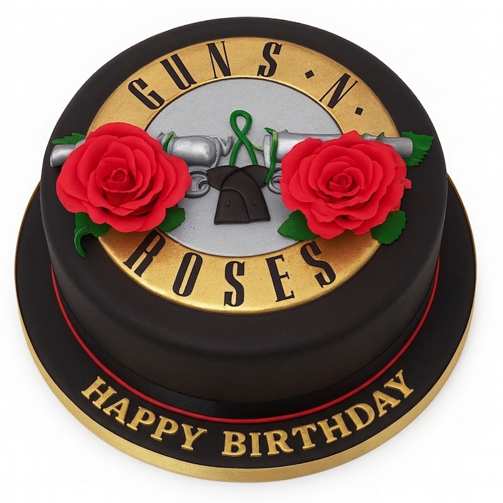 Guns N' Roses Birthday Cake