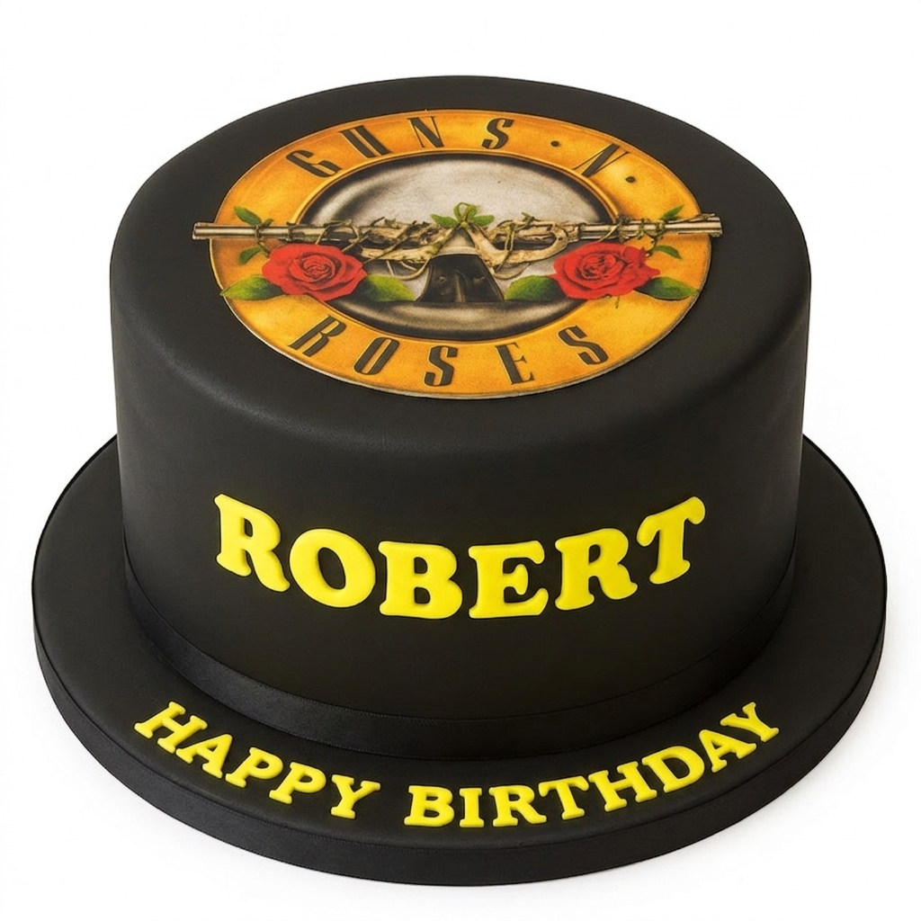 Guns N' Roses Birthday Cake