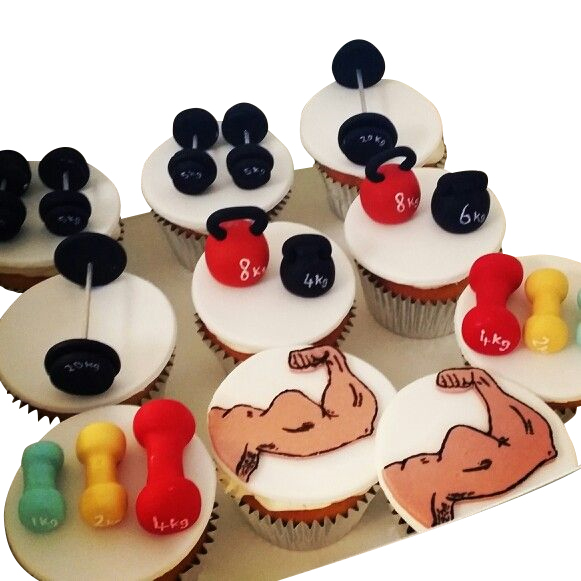 Gym Theme Cupcakes