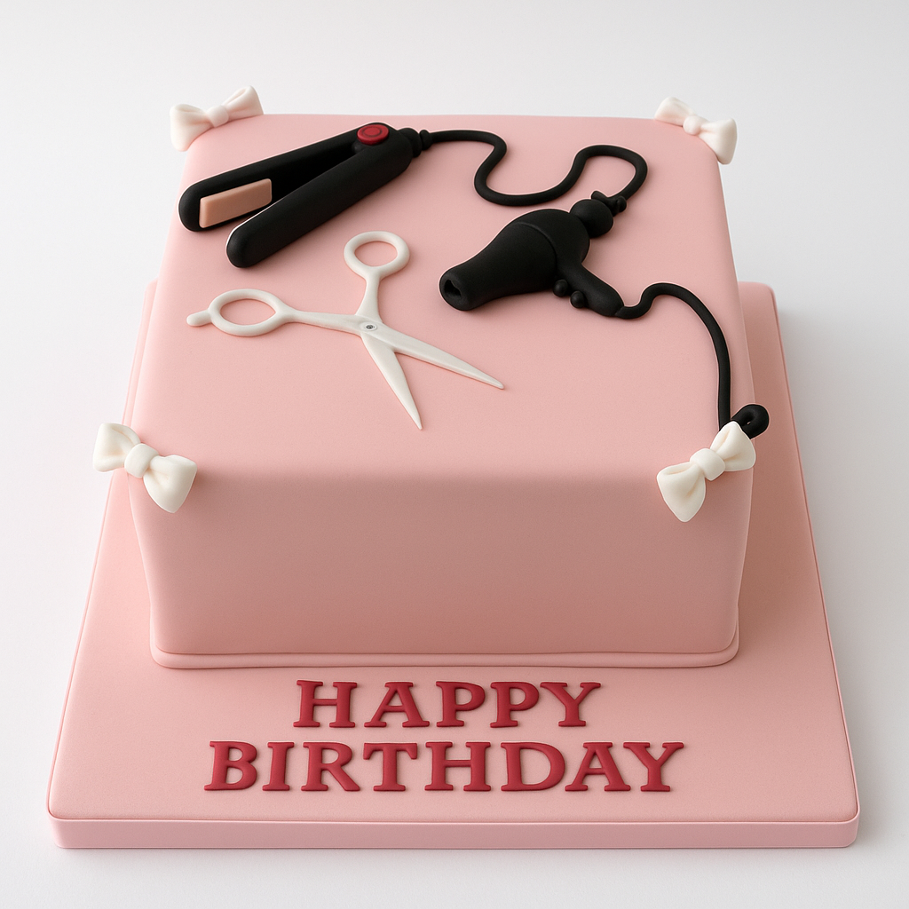 Hairdresser Birthday Cake
