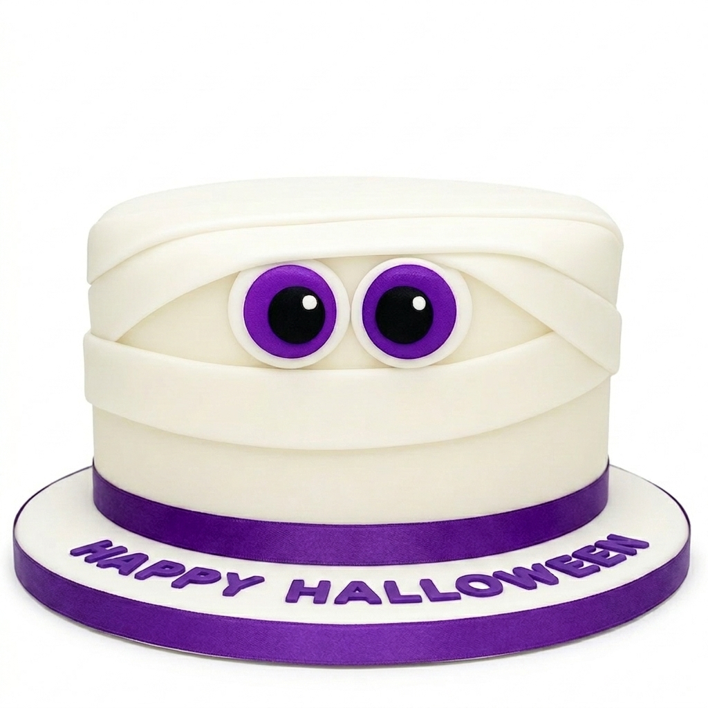 Spooky Mummy Halloween Cake