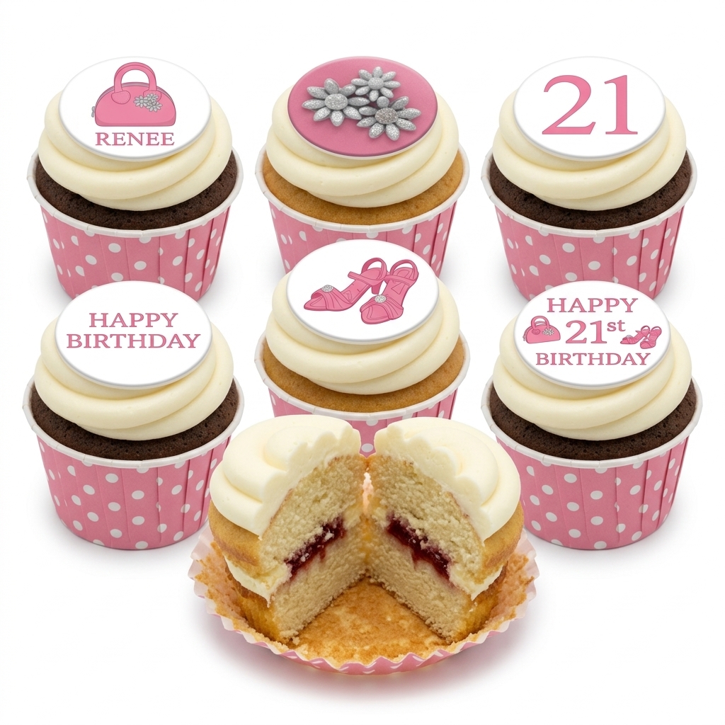 Ladies Fashion Birthday Cupcakes