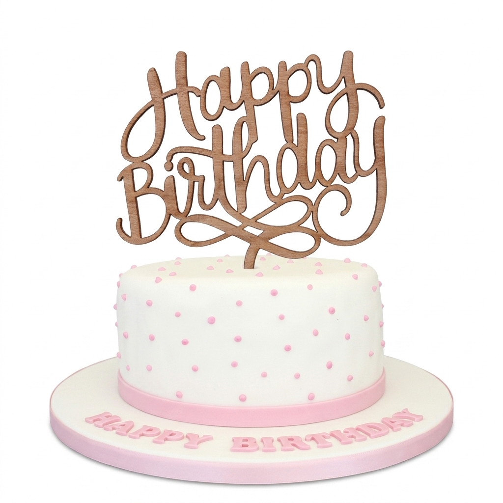 Pink Polka Dot Birthday Cake For Her
