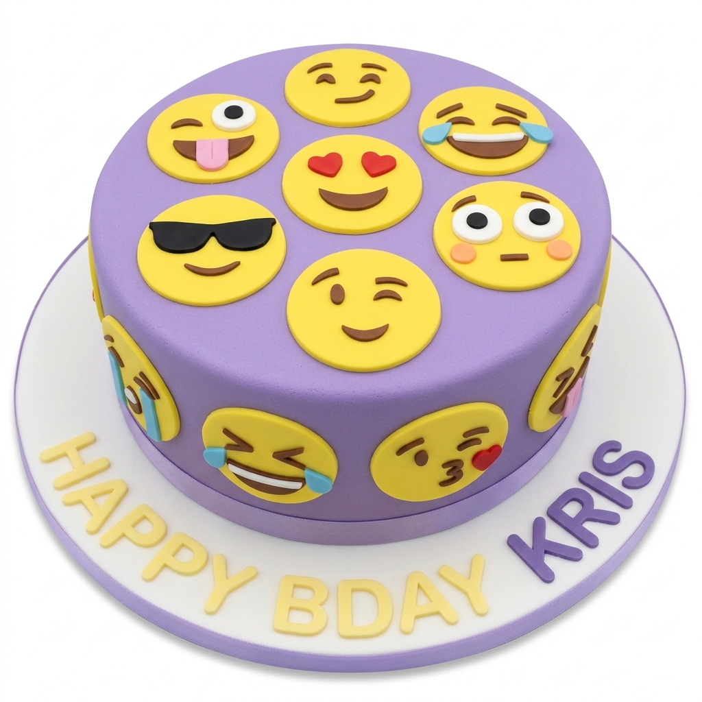 Emoji Birthday Cake