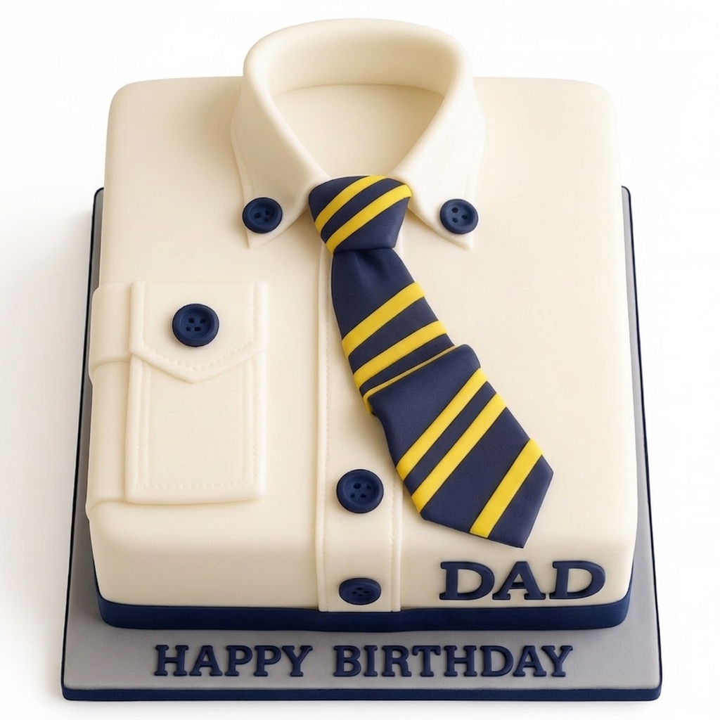 Dad's Shirt & Tie Birthday Cake