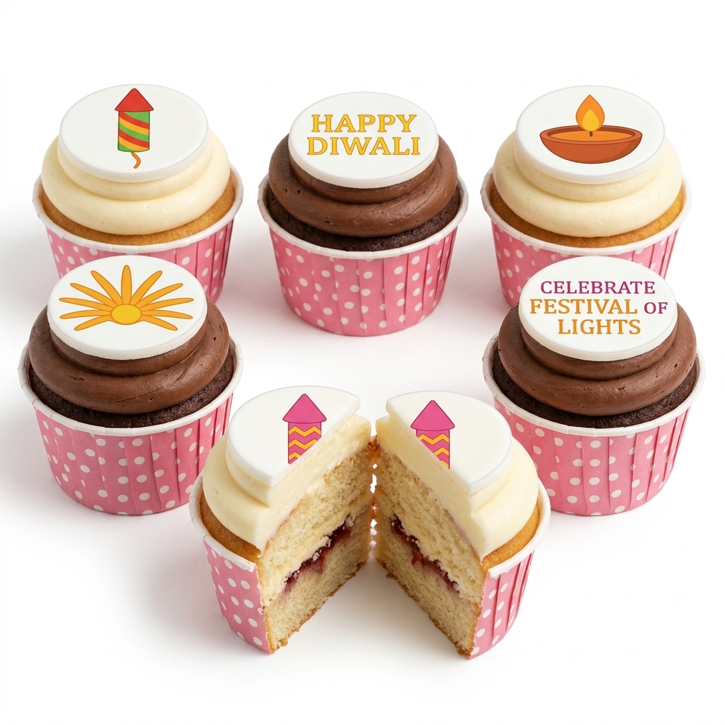 Diwali Celebration Cupcakes