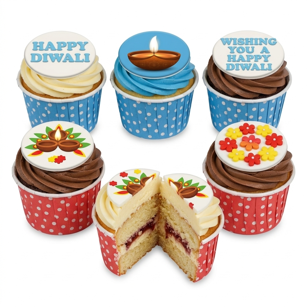 Happy Diwali Cupcakes