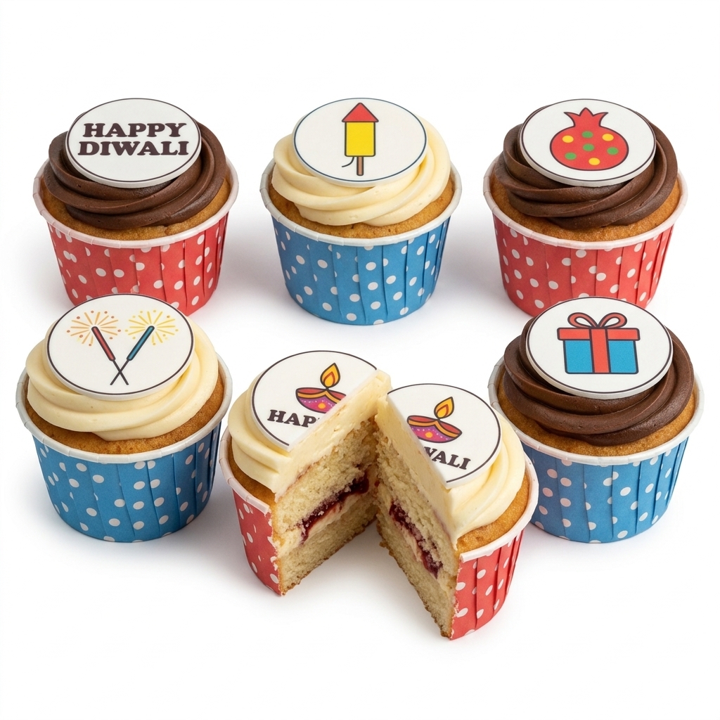 Diwali Celebration Cupcakes