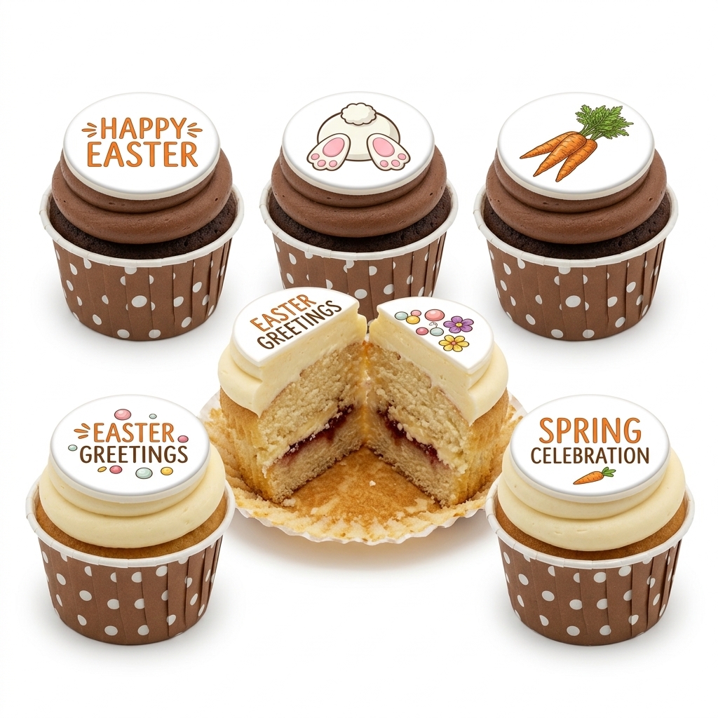 Happy Easter Celebration Cupcakes