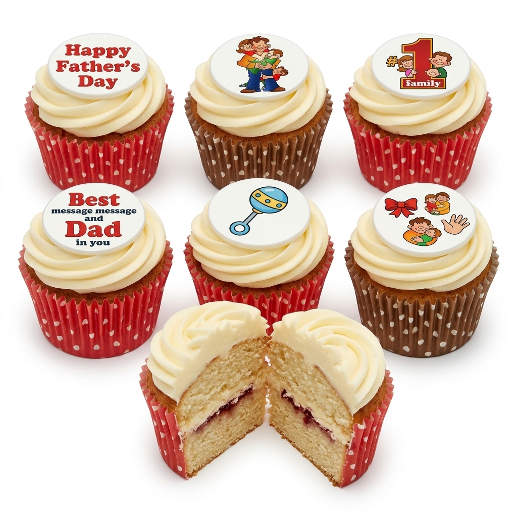 Father's Day Family Celebration Cupcakes