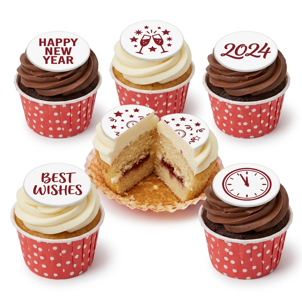 2024 New Year Celebration Cupcakes