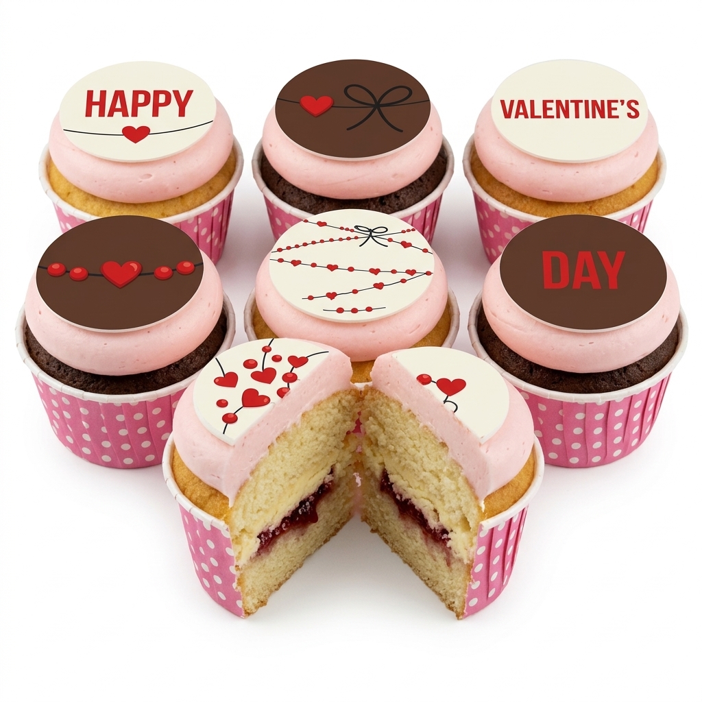 Happy Valentine's Day Cupcakes