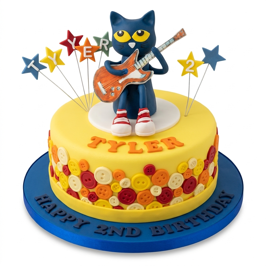 Pete the Cat Birthday Cake