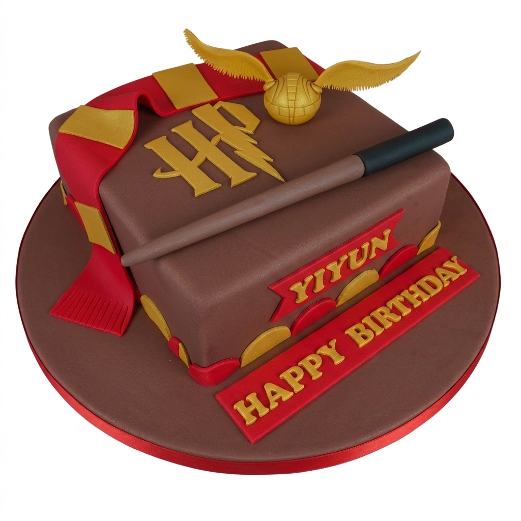 Harry Potter Theme Birthday Cake