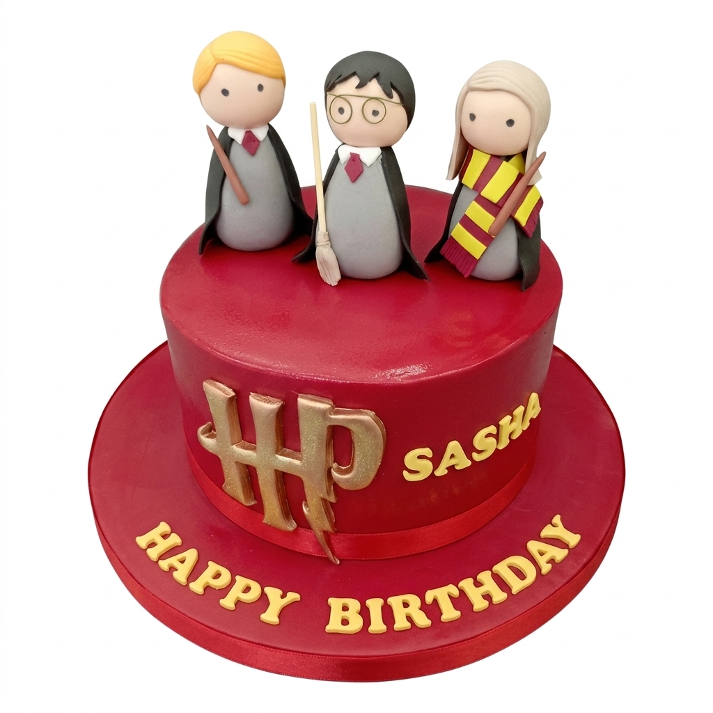 Harry Potter Theme Birthday Cake