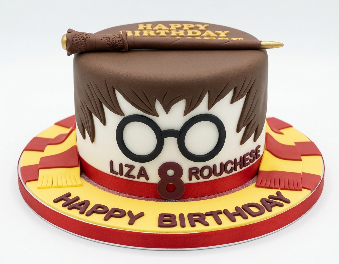 Harry Potter Theme Birthday Cake