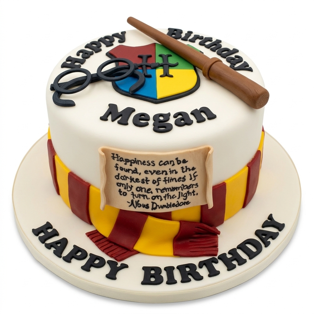 Harry Potter Theme Birthday Cake