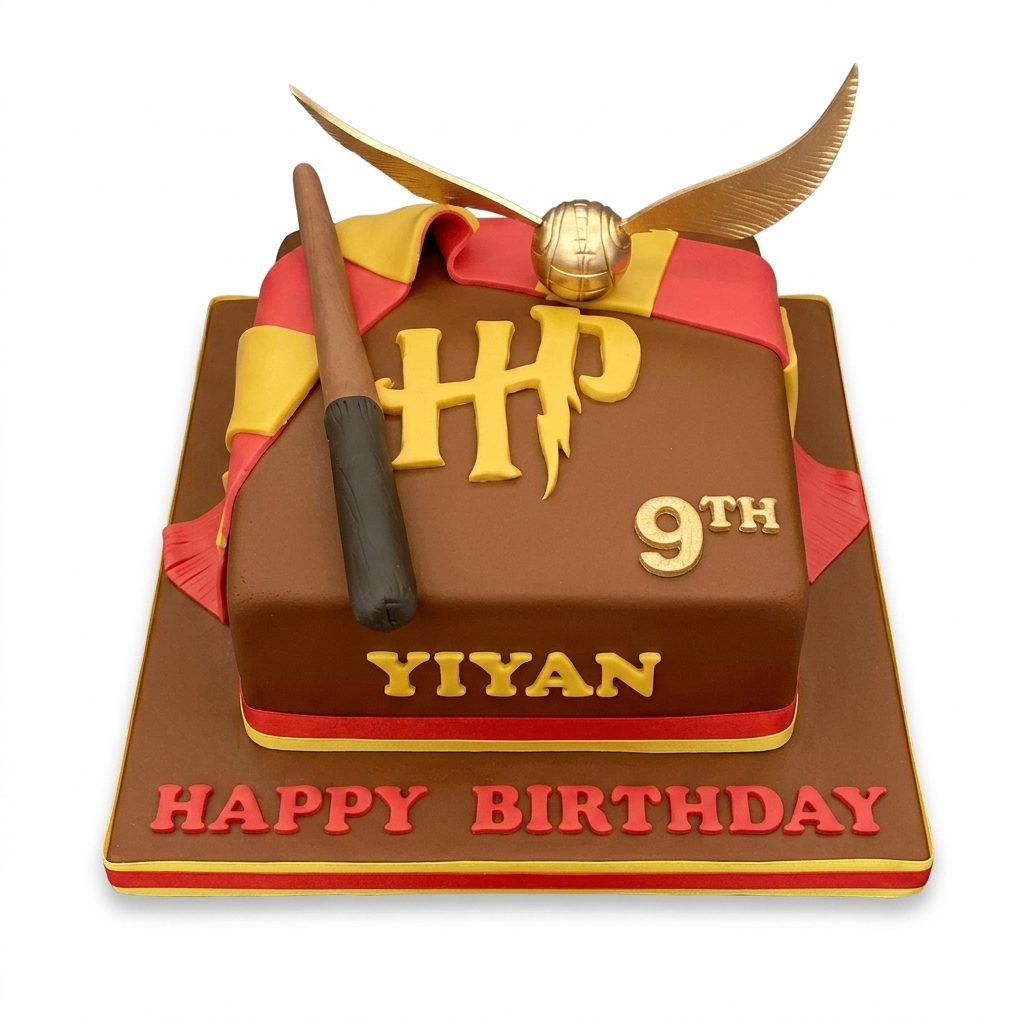 Harry Potter Theme Birthday Cake