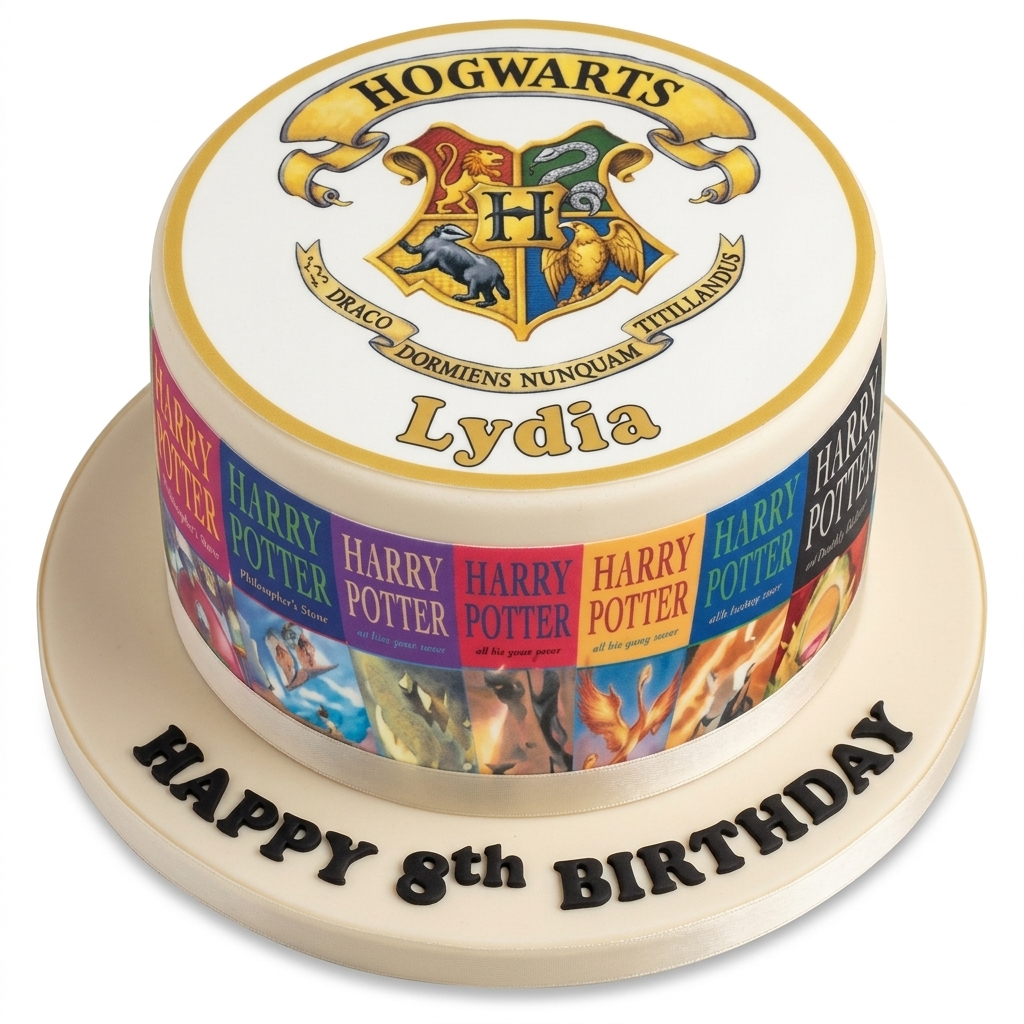 Harry Potter Hogwarts Book Cover Birthday Cake
