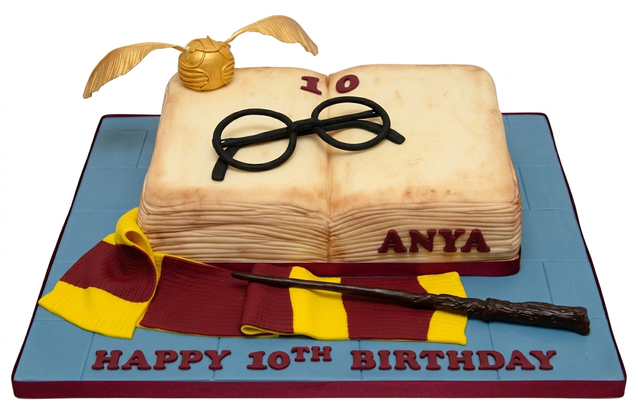 Harry Potter Book Birthday Cake