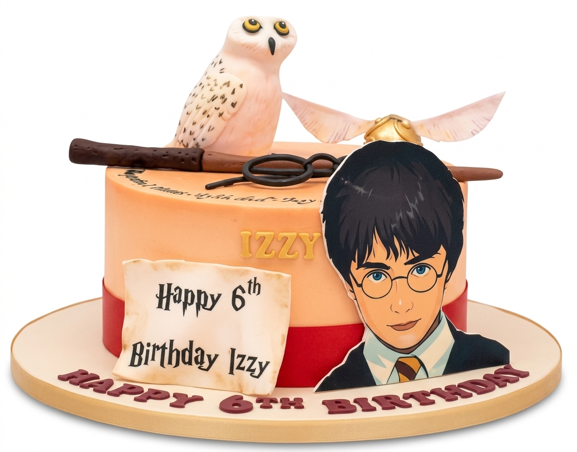 Harry Potter Theme Birthday Cake