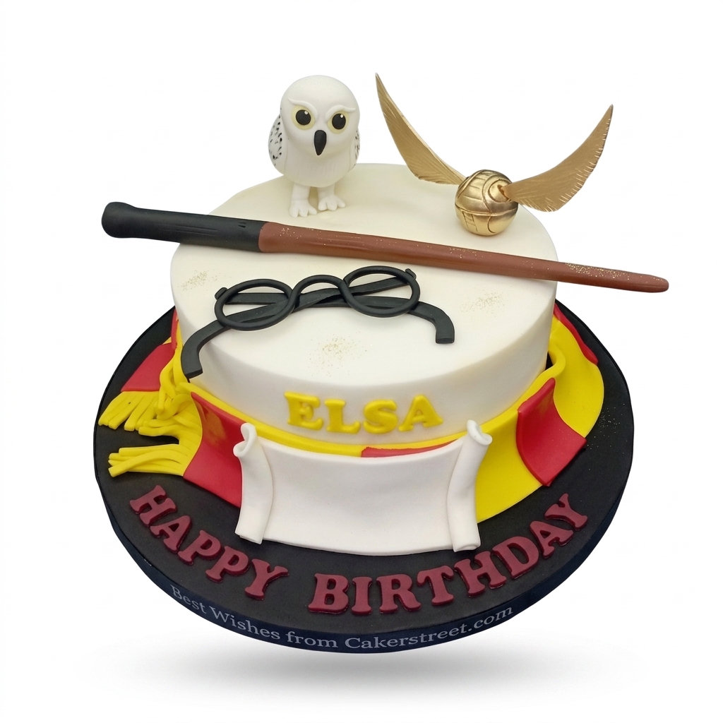 Harry Potter Theme Birthday Cake