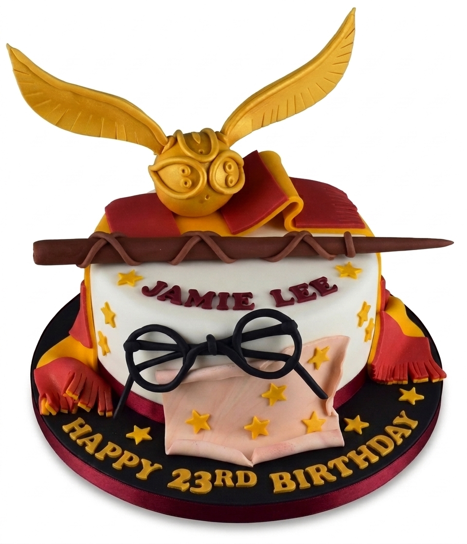 Harry Potter Theme Birthday Cake
