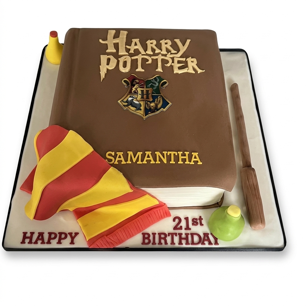 Harry Potter Book Birthday Cake