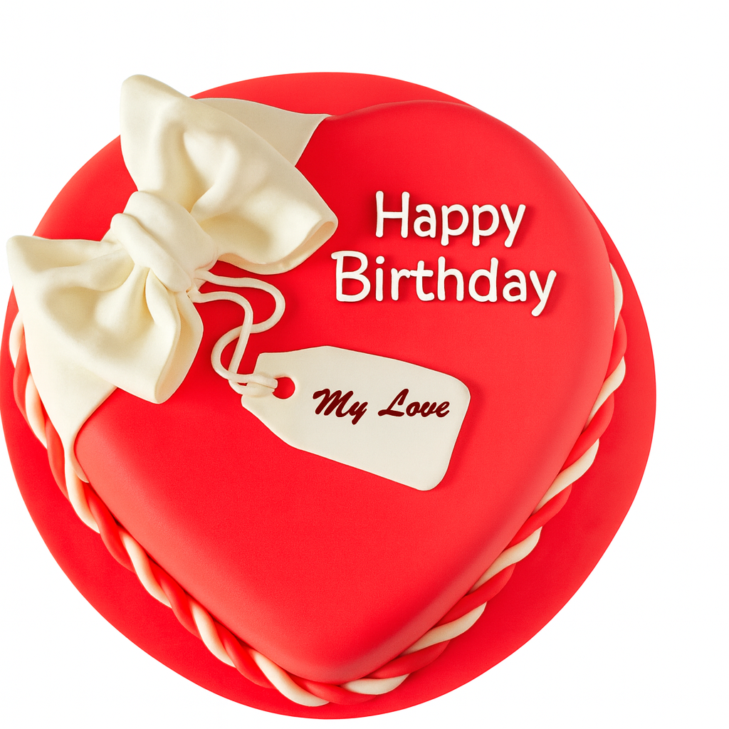 Heart Shape Birthday Cake