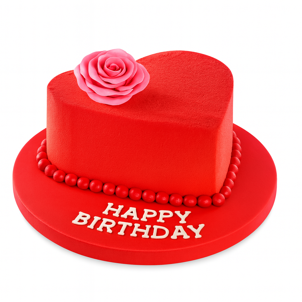 heart shape Red Velvet Cake