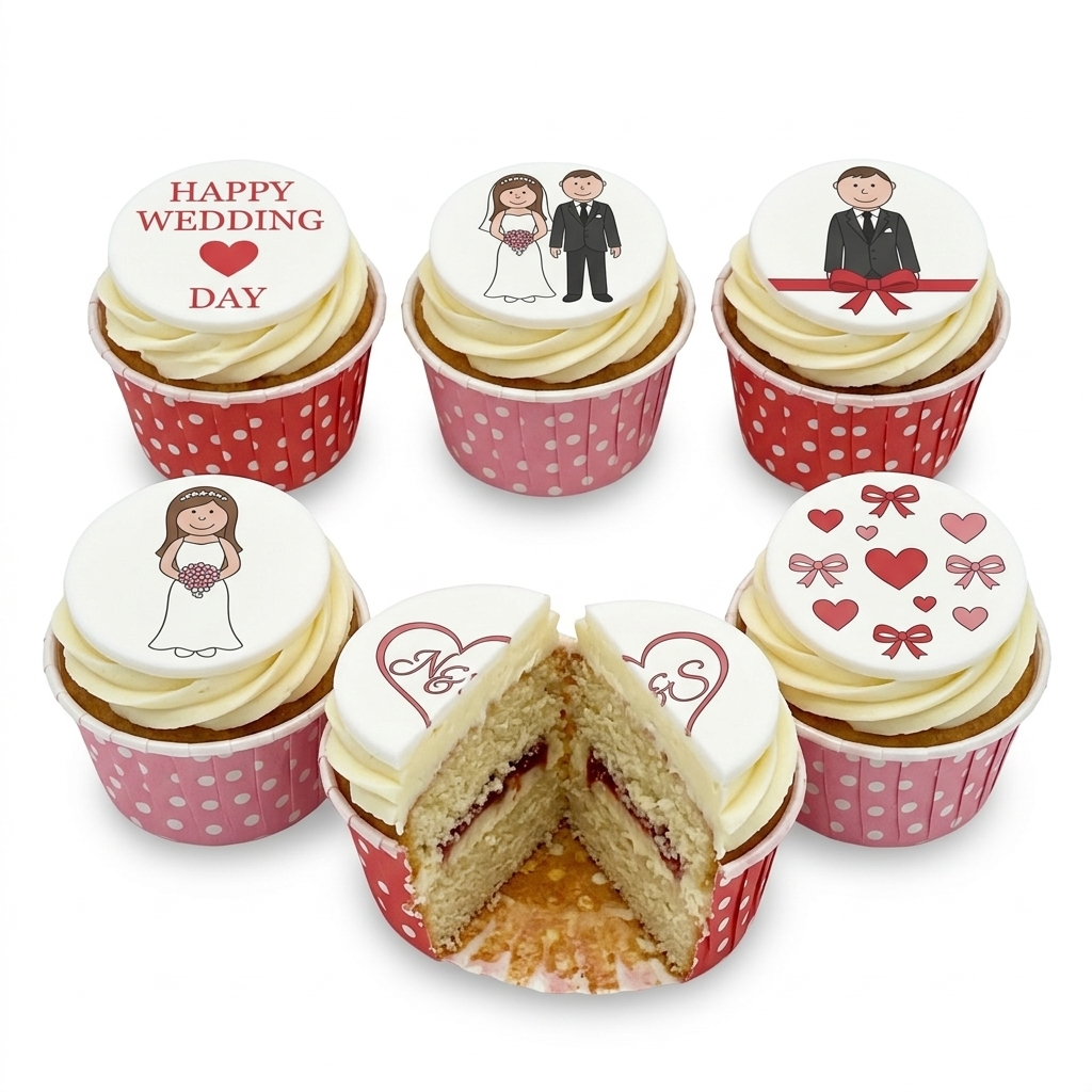 Personalised Wedding Cupcakes