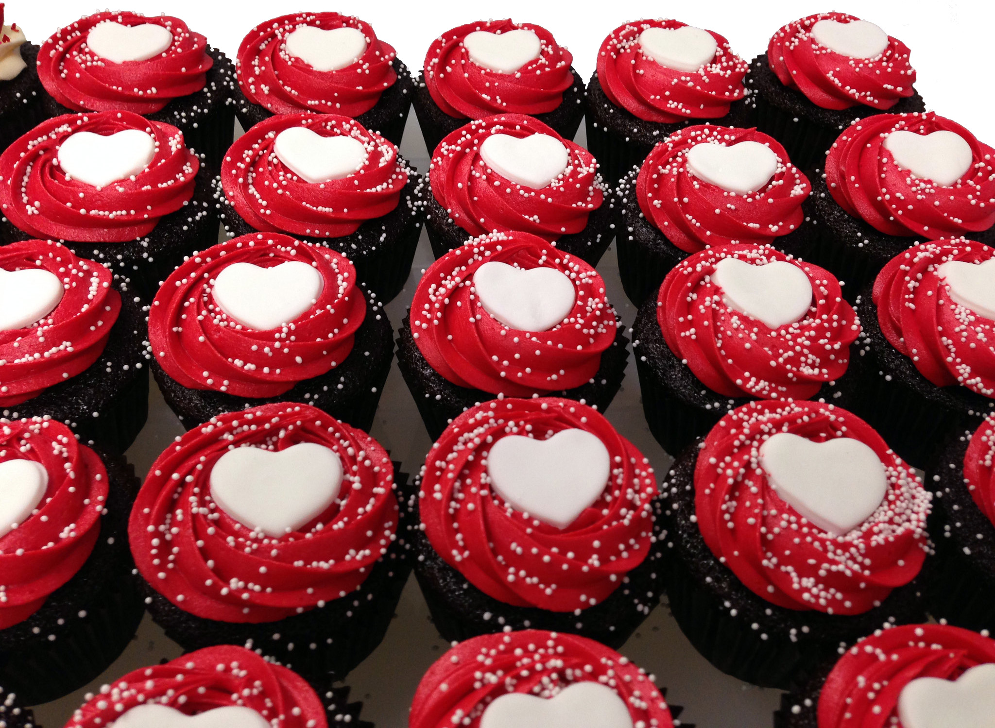 Heart Theme Cupcakes - Pack of 6