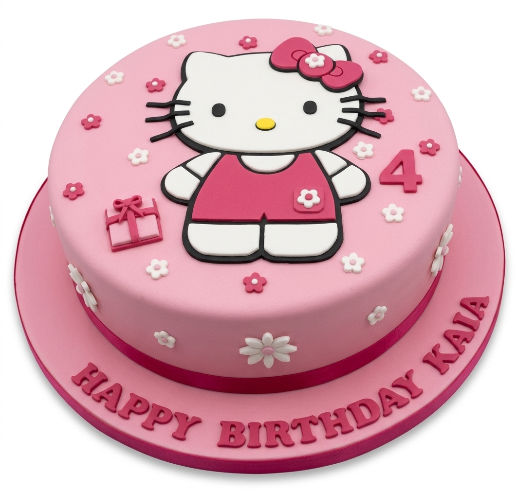 Hello Kitty Birthday Cake for Girls
