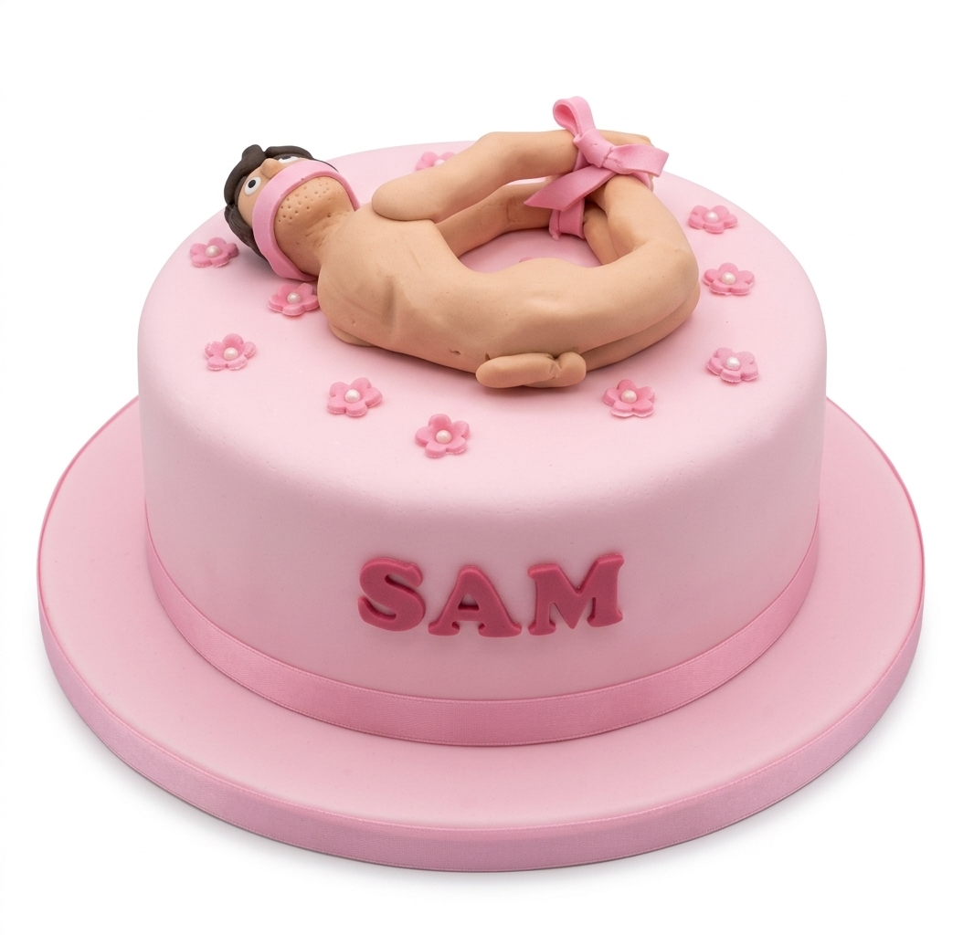 Rude Novelty Birthday Cake for Adults