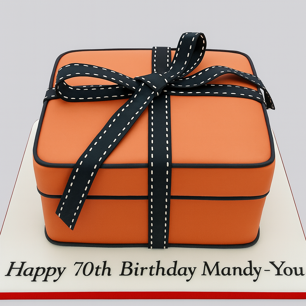 Hermes Branded  Cake