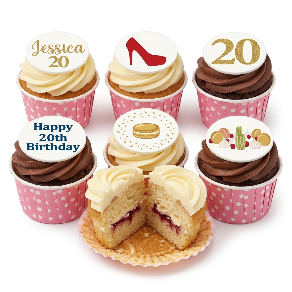 High Heel Birthday Cupcakes for Her