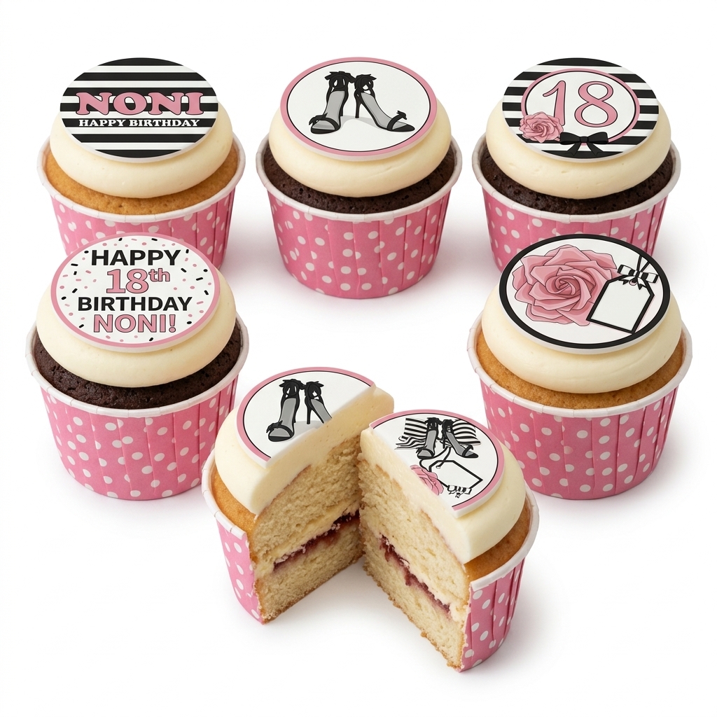 High Heel Fashion Birthday Cupcakes for Her
