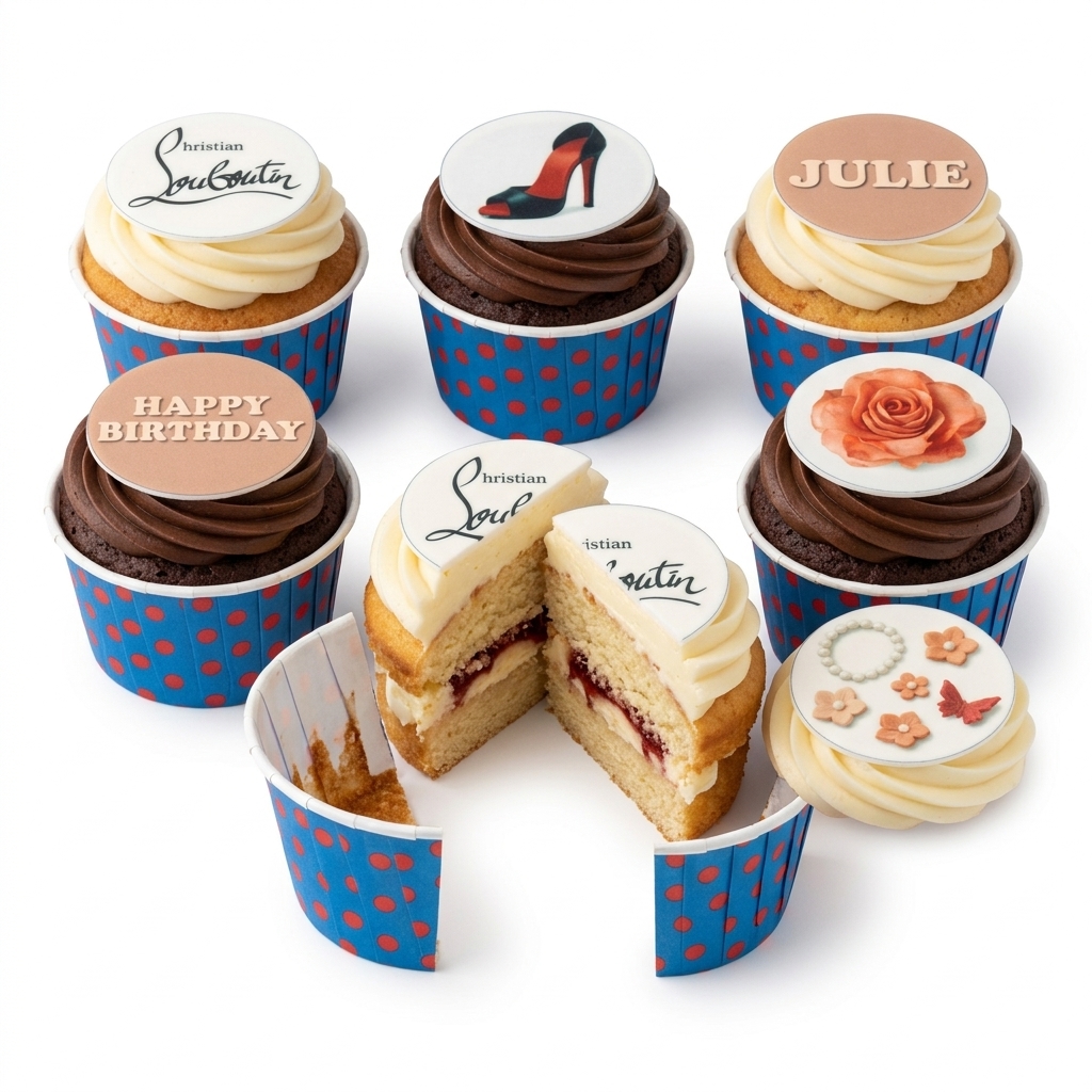 Designer High Heel Birthday Cupcakes for Her