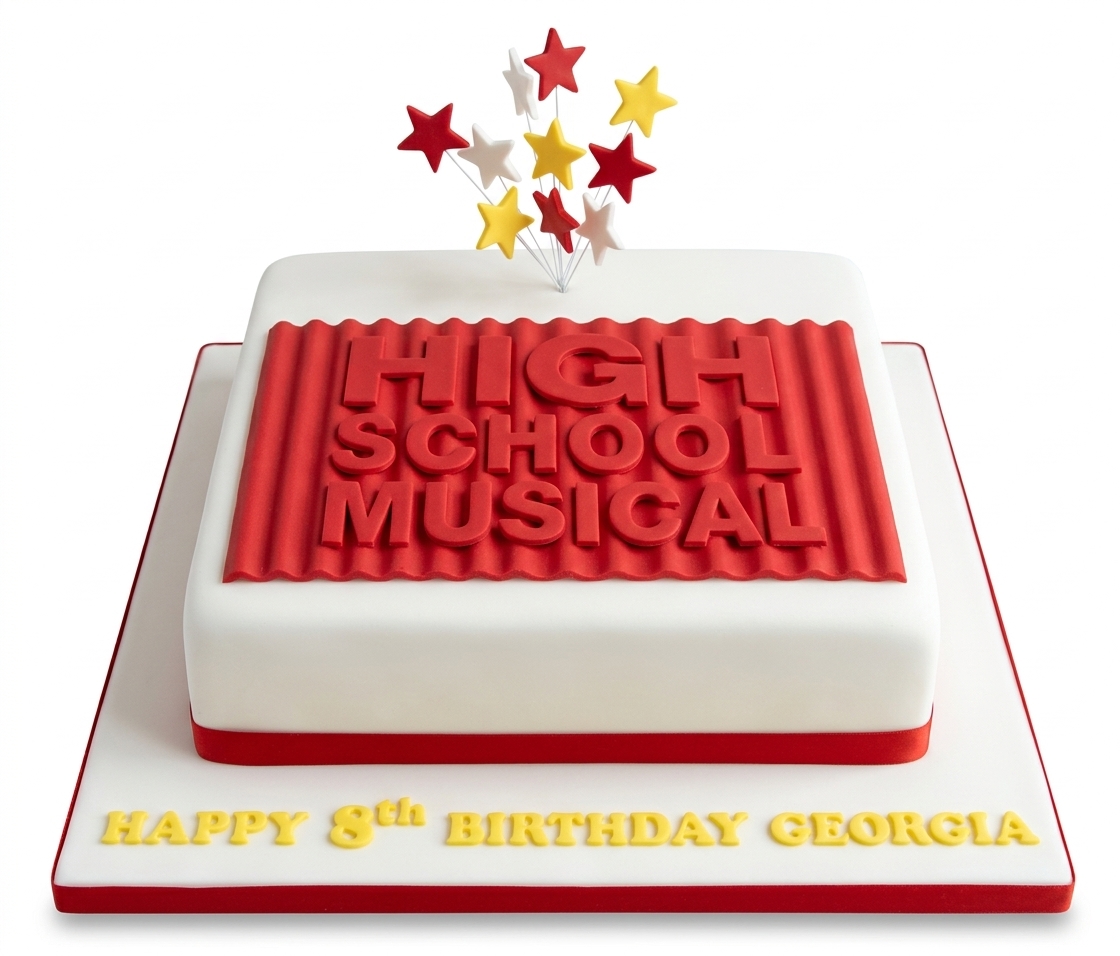 High School Musical Theme Birthday Cake