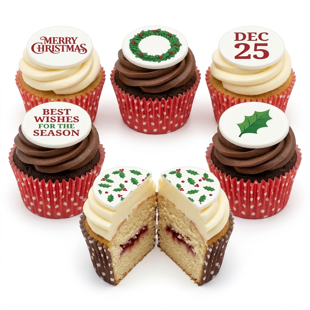 Festive Christmas Cupcakes Selection